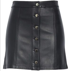 ||SOLD|| Rag & Bone Rosie Lambskin Button Front Skirt sz 8